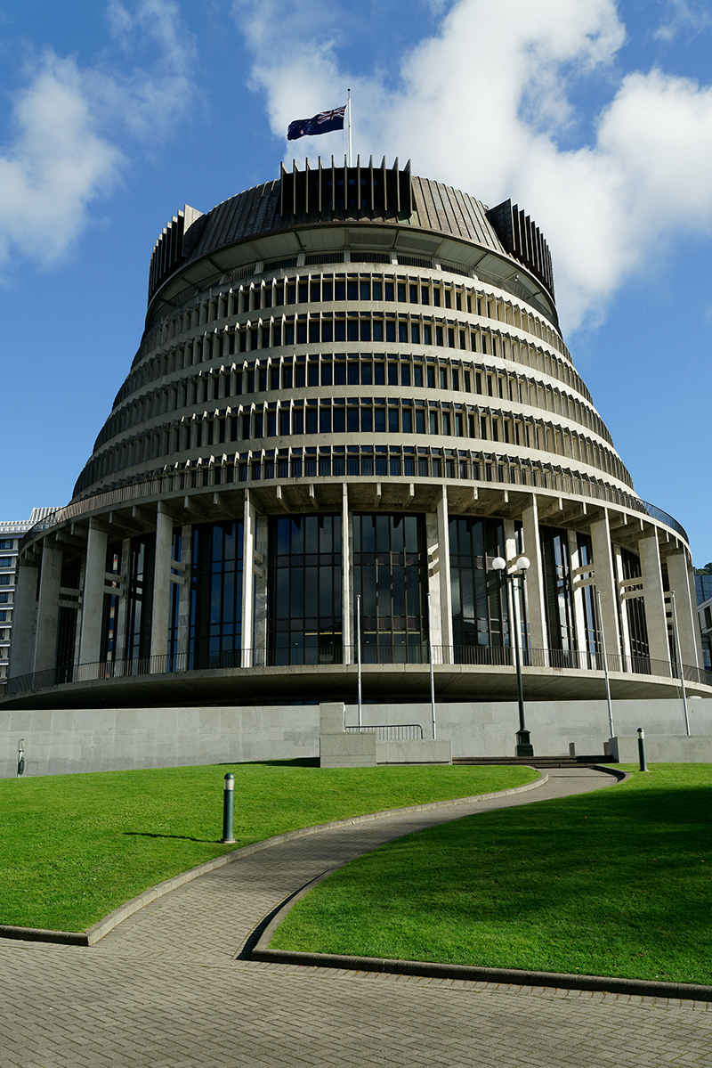 The Beehive - New Zealand parliament building
